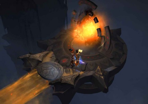 Diablo 3 Shadow Portal to Realm of Shadow. Get Kulle's body, resurrect him and get the black soulstone