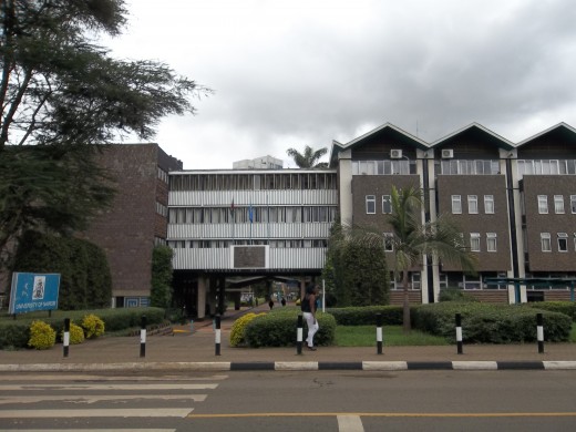 A frontal View of the entrance to the Main Campus, University of Nairobi