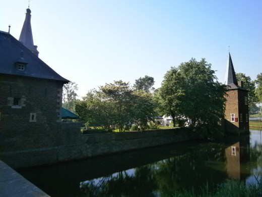 Corner tower in the herb garden, taken from the drawbridge at the main gate.