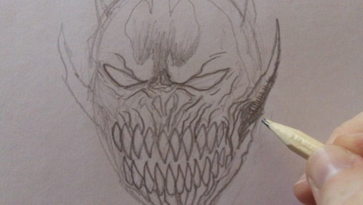 Shading the Spawn head....