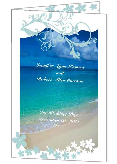 beach wedding invite