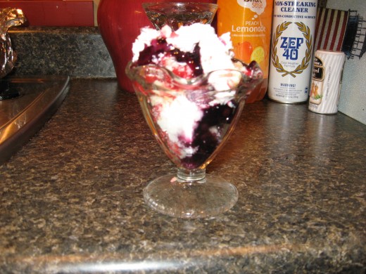 a serving of my 4th of July trifle