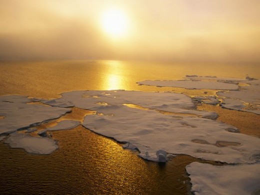 Polar ice melting