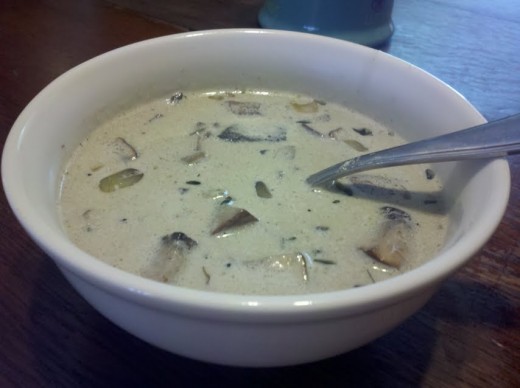 A heartwarming soup, Cream of Mushroom Soup