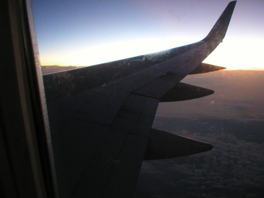 Airplane window seat