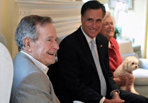 President Bush is probably telling Mr. Romney that he should support Cap & Trade.