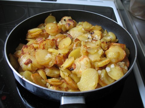 Fried Potatoes with Onions