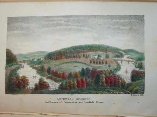 Confluence of the Connecticut and Deerfiled Rivers, Ora White Hitchcock