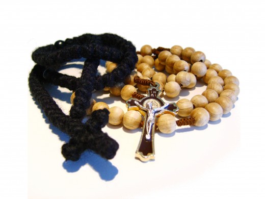 Greek-Orthodox prayer rope and Roman-Catholic Rosary 