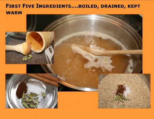 Rice mixture made ahead and kept warm 