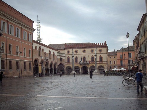 Piazza del Popolo as it looks today in Ravenna, Italy.