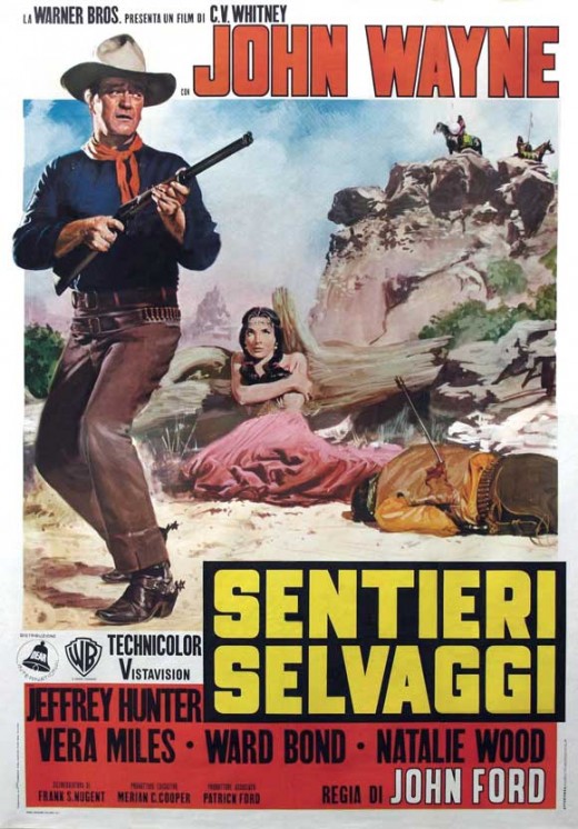 The Searchers (1956) Italian poster