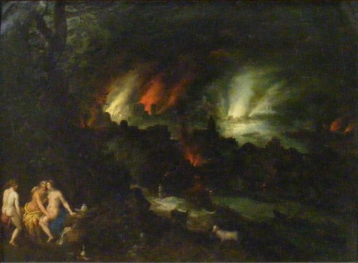 The destruction of Sodom and Gomorrah by Jan Brueghel the Elder