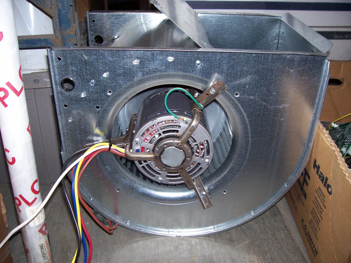 HVAC squirrel cage fan wheel