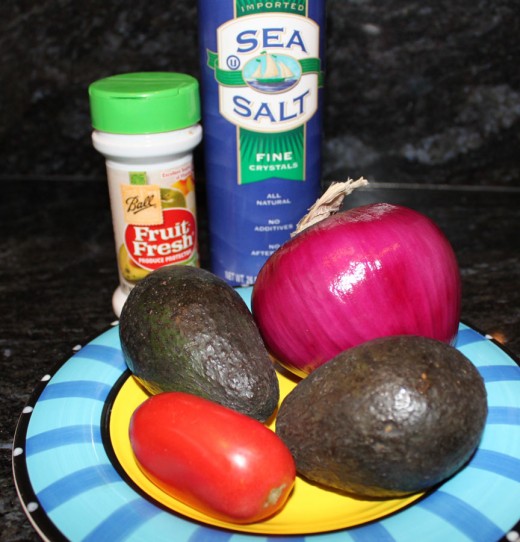 Only 5 simple ingredients will make a delicious batch of guacamole!