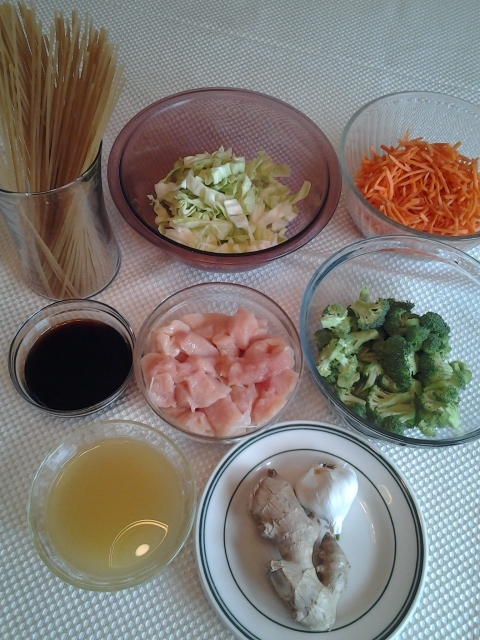 Ingredients for Stir-Fry Chicken