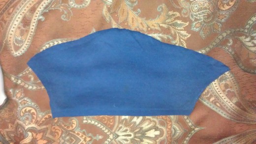 T-shirt sleeve cut open.