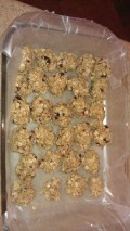 Gluten Free No Bake Cherry Walnut Flax Seed Cookies