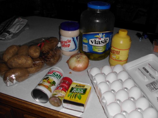 Potato Salad Ingredients