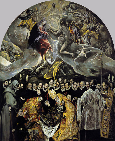 The Burial of the Count Orgaz, painted by El Greco, and is displayed in the church of St. Tome in Toledo, Spain. The Burial of the Count Orgaz, painted by El Greco, and is displayed in the church of St. Tome in Toledo, Spain.