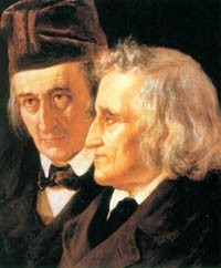 Jacob and Wilhelm Grimm.