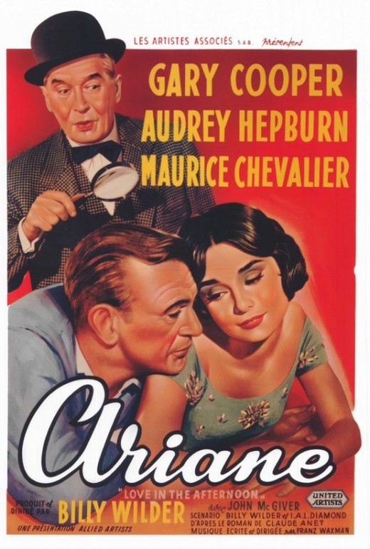 Love in the Afternoon (1957) Belgian poster
