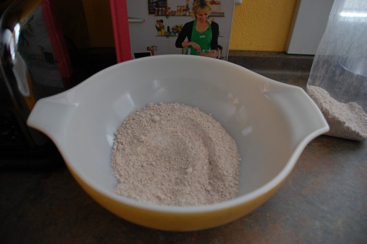 Whole-wheat flour from our local CSA farm 