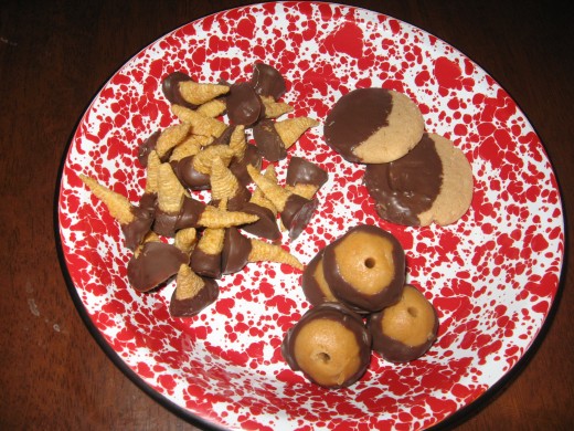 Some of my sweet party finger foods.
