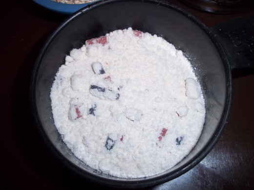 3/4 cup of Muffin mix. Combine mix two or more together, or stick to a single flavor