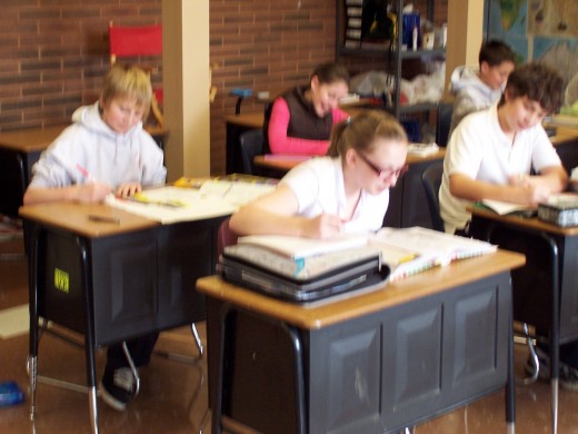 Students of mine taking responsibility for their own learning.