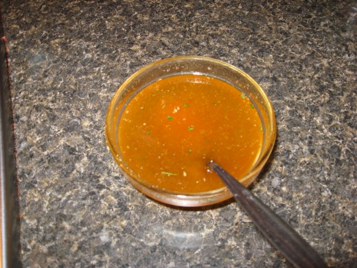 peach-mango dipping sauce