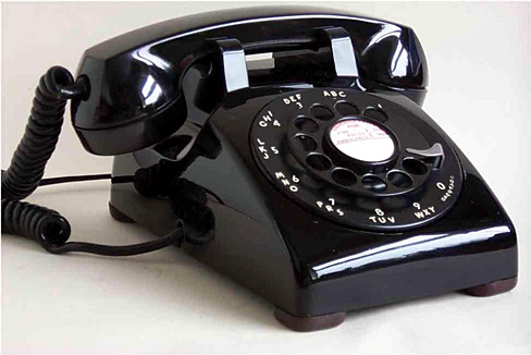 Ah, that old "dial" telephone. And the noises it made while the dial spun. Memories!