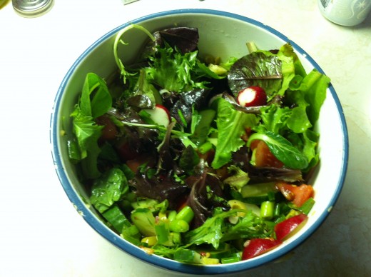 Spring mix salad