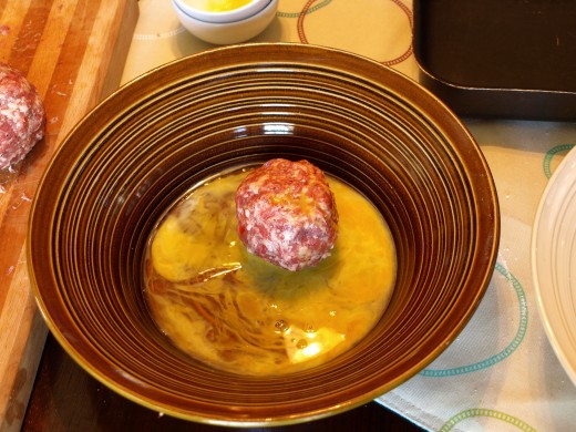 Roll your sausage balls in raw egg.