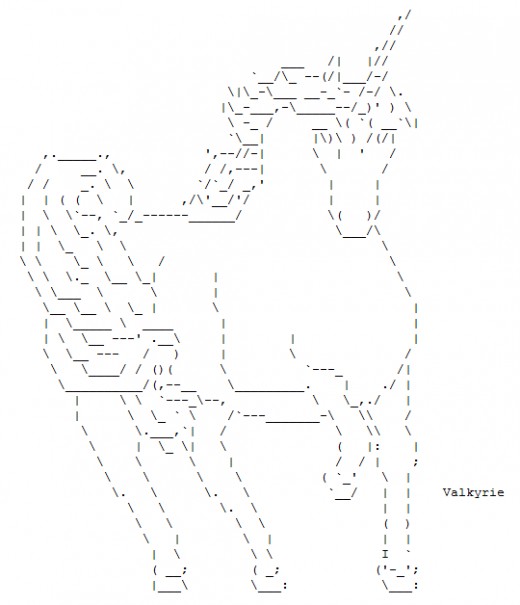 The Legendary, Virginal Unicorn in ASCII Text Art | HubPages