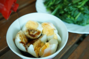 Dipping sauce for boil green mustard