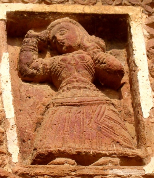 Seems to be a Kaththak dancer; Bansberia