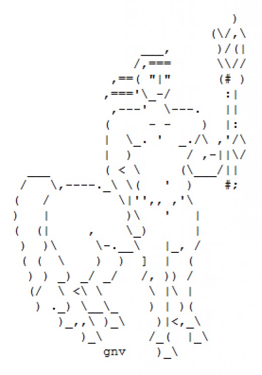 Centaurs in ASCII Text Art: Very Sagittarius