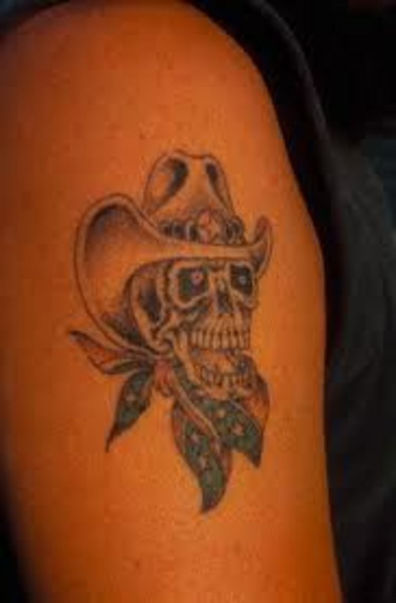 Cowboy Tattoo Designs: Cowboy Hat Tattoos, Cowboy Skull Tattoos, and ...
