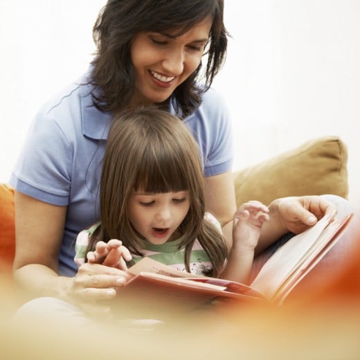 Reading with your child is a great way to bond.