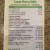 The front of the menu. The front of the menu.