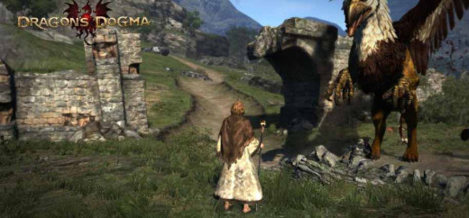Dragon's Dogma First Encounter with the Griffin - the griffin has been causing trouble along the roads in Gransys