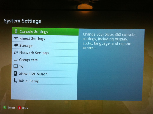Select "Console Settings."