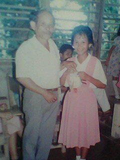 A proud Dad pinning my ribbons way back 1987.