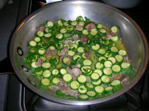 Sauteed zucchini