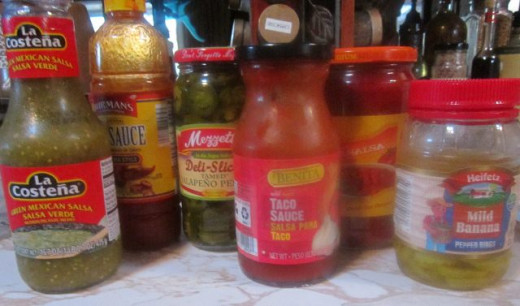 Sauces and sides for taco bar