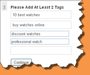 Add at least 10 applicable tags. The maximum allowable is 40. 