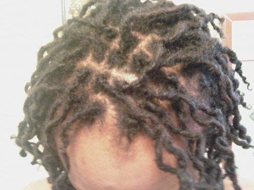 The first day of my locs.