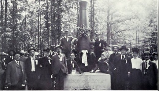 The dedication of General Hays' monument at the Wilderness Battlefield, 1905