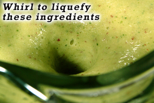 Give the ingredients a good whirl on smoothie or liquefy speed. 